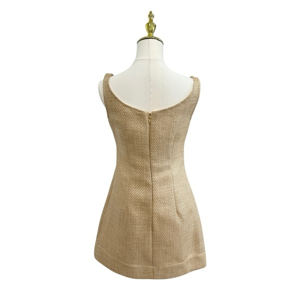 Antonio Melani X The Style Bungalow Manana Mini Raffia Dress NWT Natural $199 - Picture 6 of 14